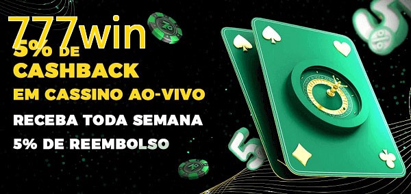 Promoções do cassino ao Vivo 777win